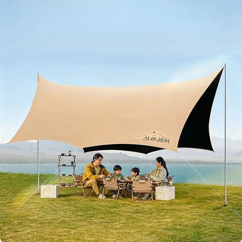 Canopy Tent Outdoor Sun Shade Shelter Uv Shield Camping Gear Wholesale Sunscreen Canopy Fabric Camping Sunshade Canopy Tent