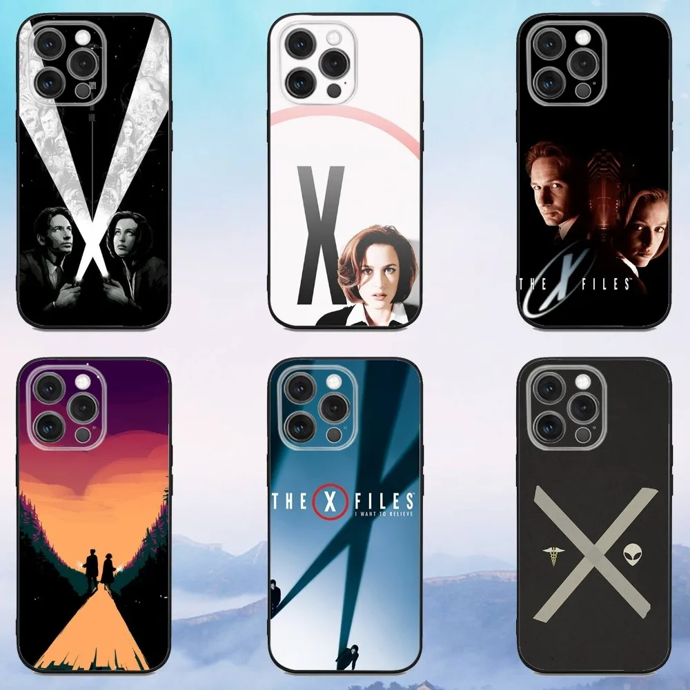 

The X Files Phone Case For iPhone 16e,16,15,14,13,12,11,Pro,X,XS,Max,XR,Plus,Mini Soft Black Cover
