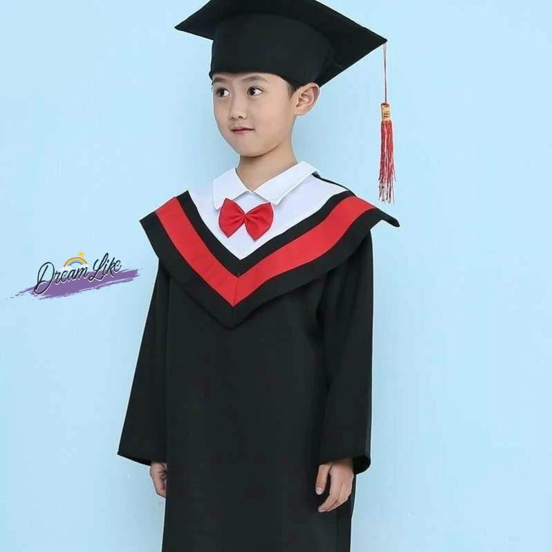 Kids Graduation Gown & Academic Robe - close-up view