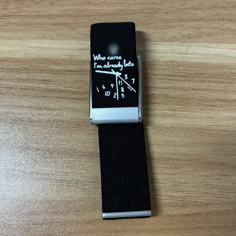 Clock Pattern Printed Magnetic Loop Nylon Strap With Frame Replacement Kit For Whoop 5.0 MG Breathable Fitness Wristband