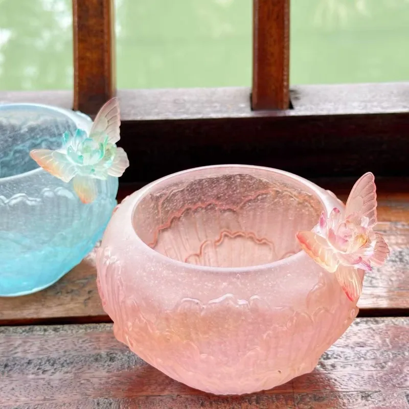 ancient method gradually changes large capacity of glazed water holder, and tabletop ornament