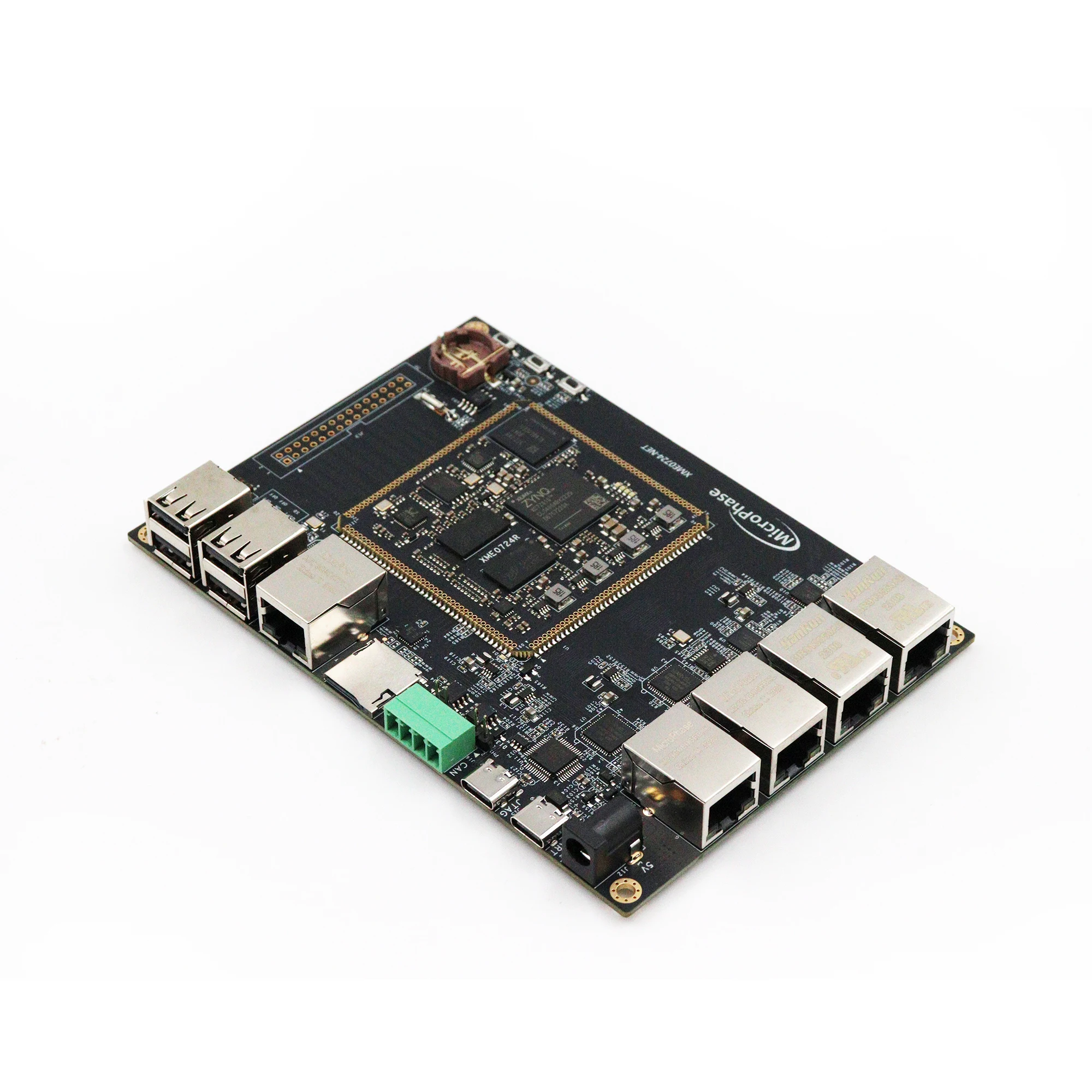 Imagem -04 - Placa de Desenvolvimento Microfase Xilinx Fpga Rede Industrial Multi Porto Zynq Braço 7010 7020 Zed Xme0724-net