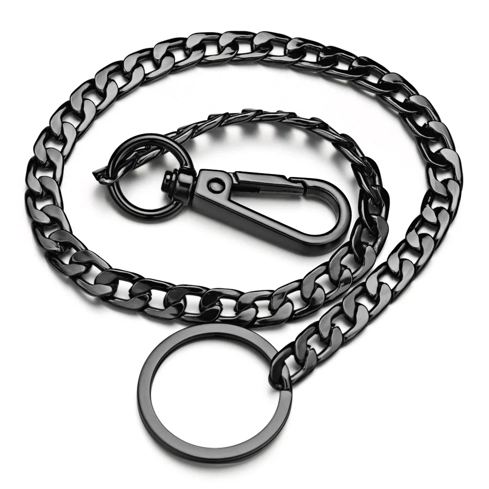 42CM Long Keychain Wallet Belt Chain Rock Punk Trousers Hipster Pant Jean HipHop Jewelry Men\'s Key Ring Chain Holder K414