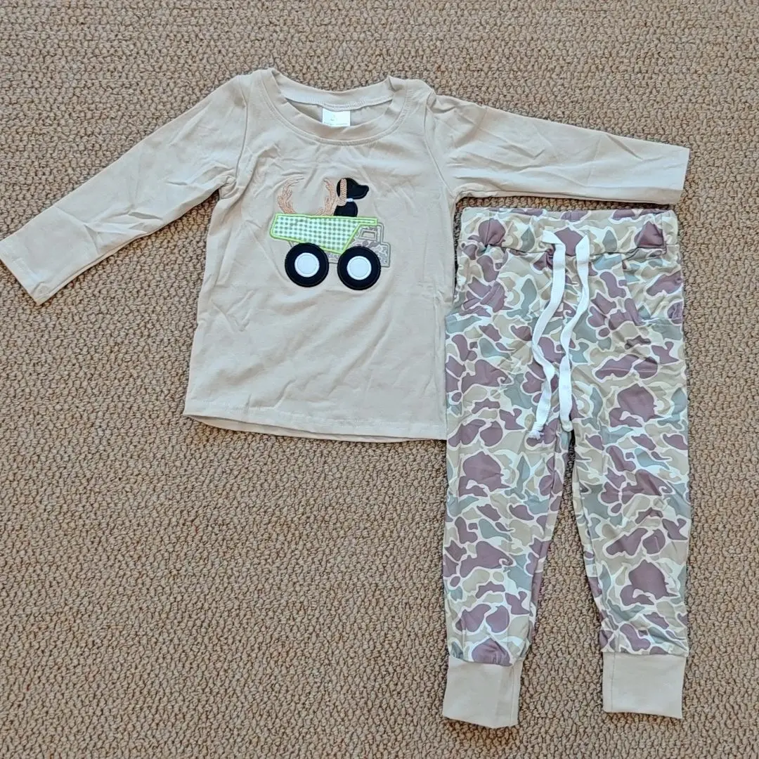 

9.3 Baby Boys Winter Clothes Baby Boys Hunting Dog Top Camo Pants Outfits Clothes Sets