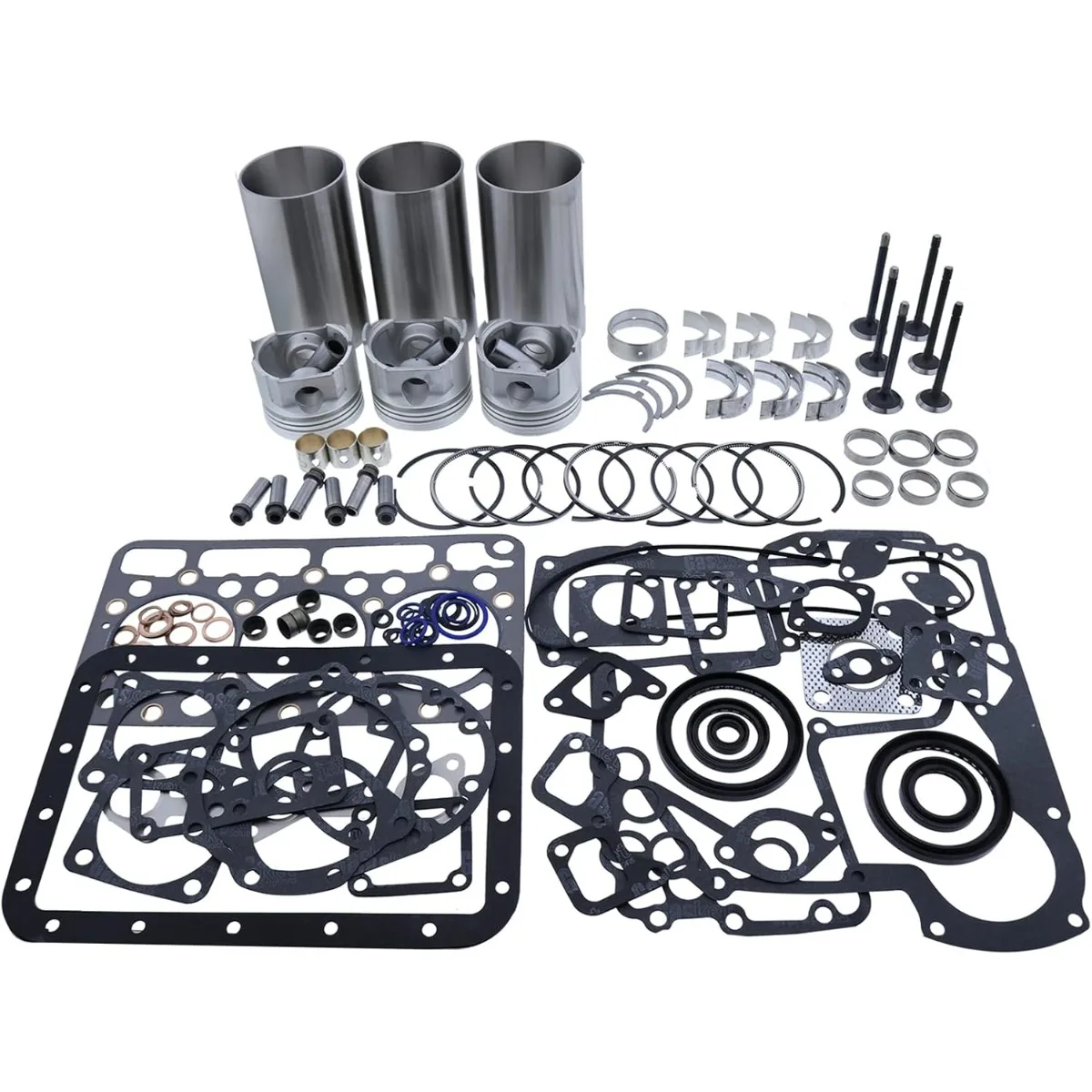 Overhaul Rebuild Kit Compatible for Shibaura Engine S773 New Holland Tractor TZ25DA Replacement