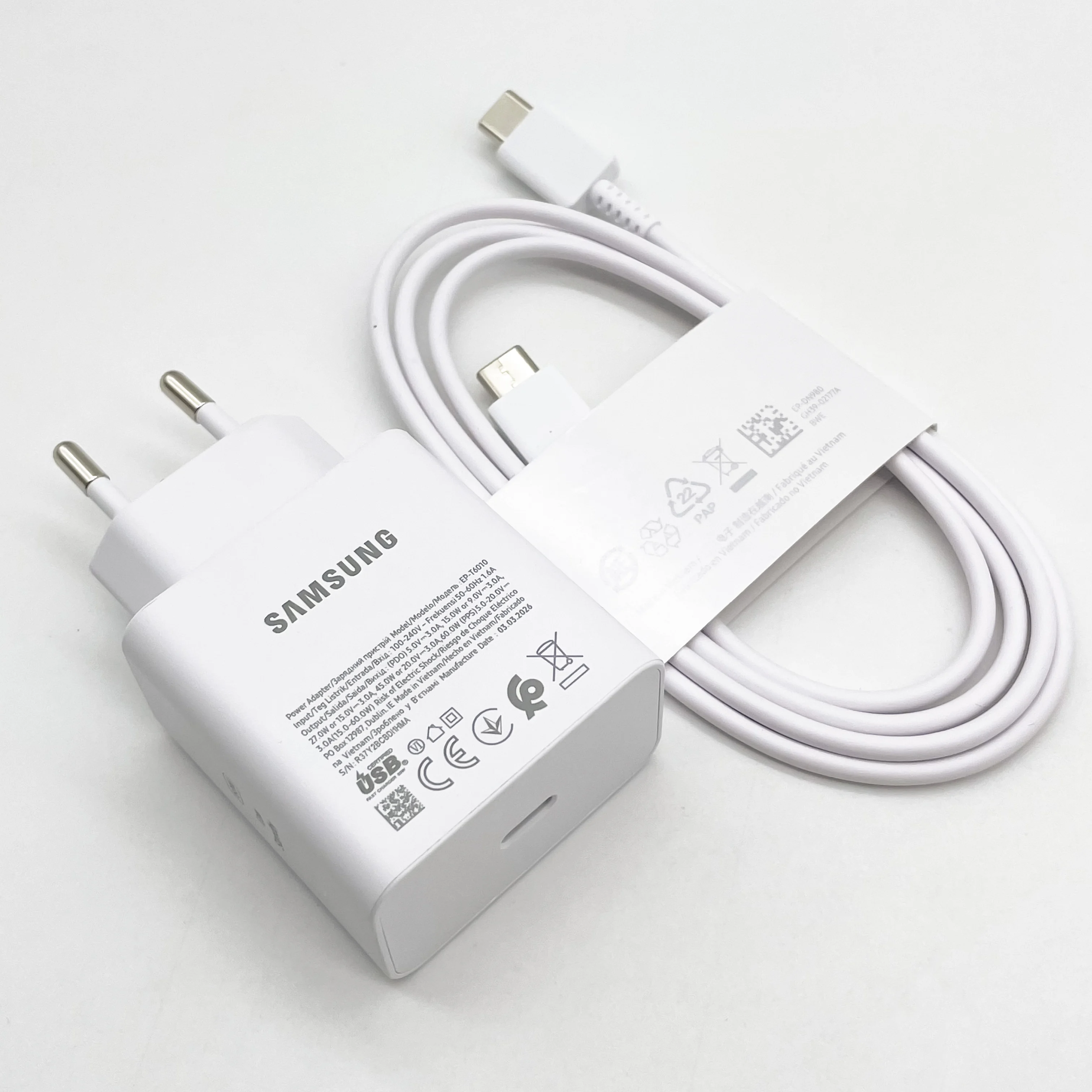 Für Samsung Galaxy S26 60W EP-T6010 Superschnellladegerät Typ-C-Kabel PD Wandnetzadapter für Note 20 10+ S25 S24 S22 S23 Plus – Detail 5