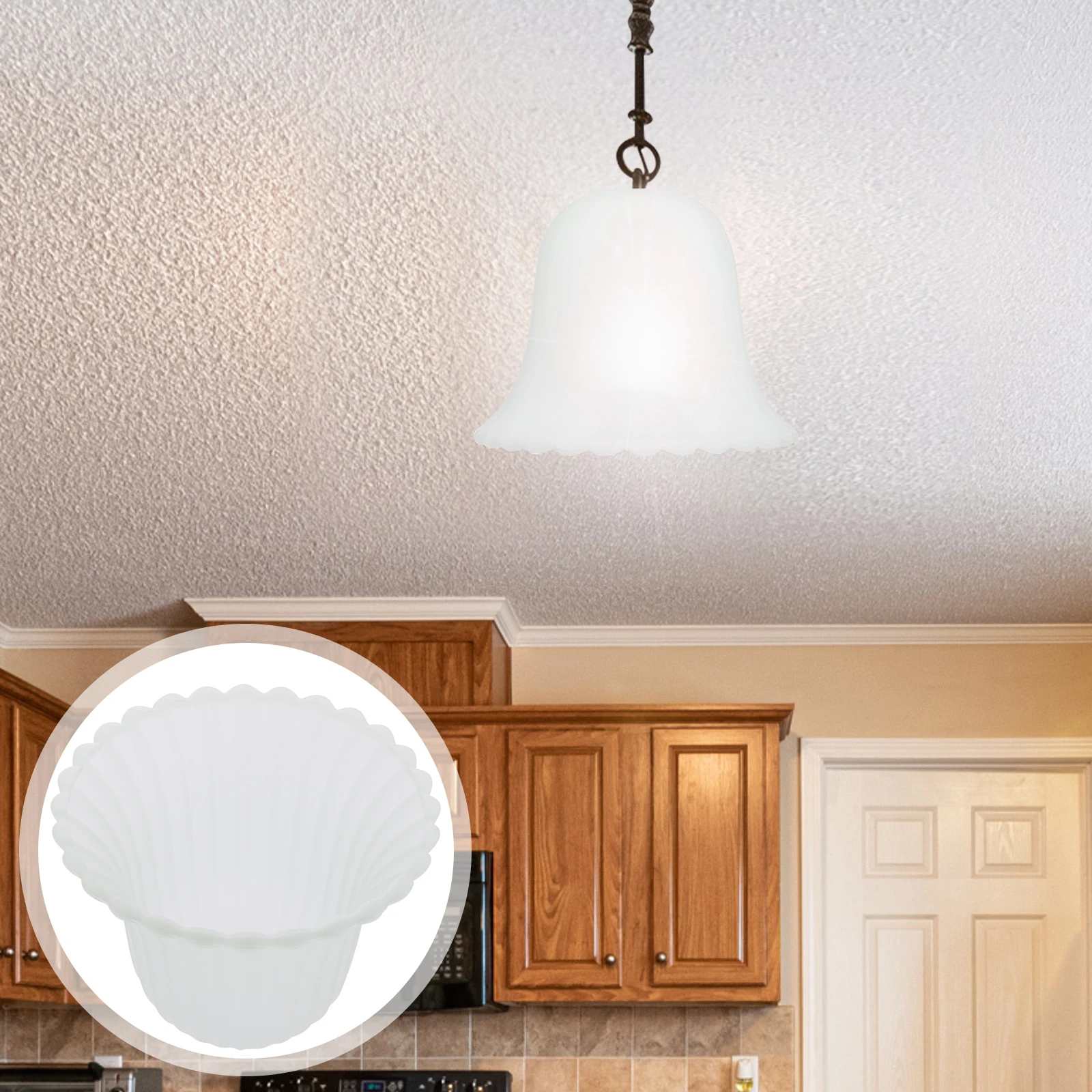 

Replacement Pendant Light Shade Glass Frosted Vintage Lampshade for Indoor Ceiling Wall Floor Lamp Cover Modern Lighting