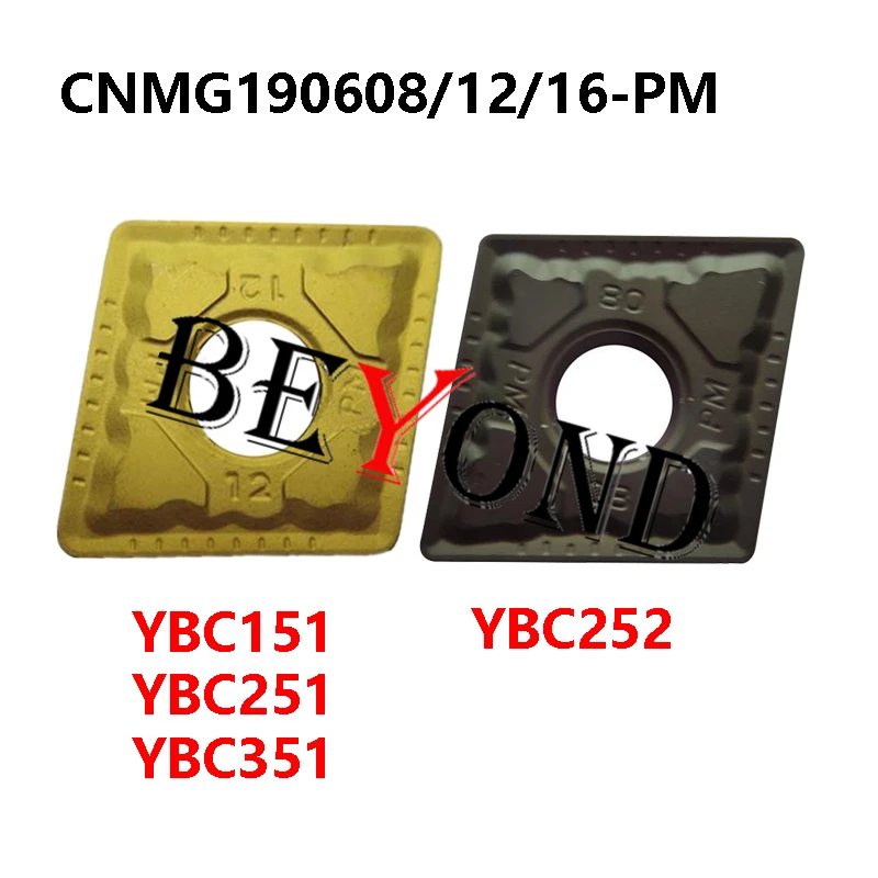 

CNMG190612-PM YBC251 YBC351 CNMG190608-PM YBC151 YBC252 100% оригинальные карбидные вставки CNMG 190608 190616 для стали