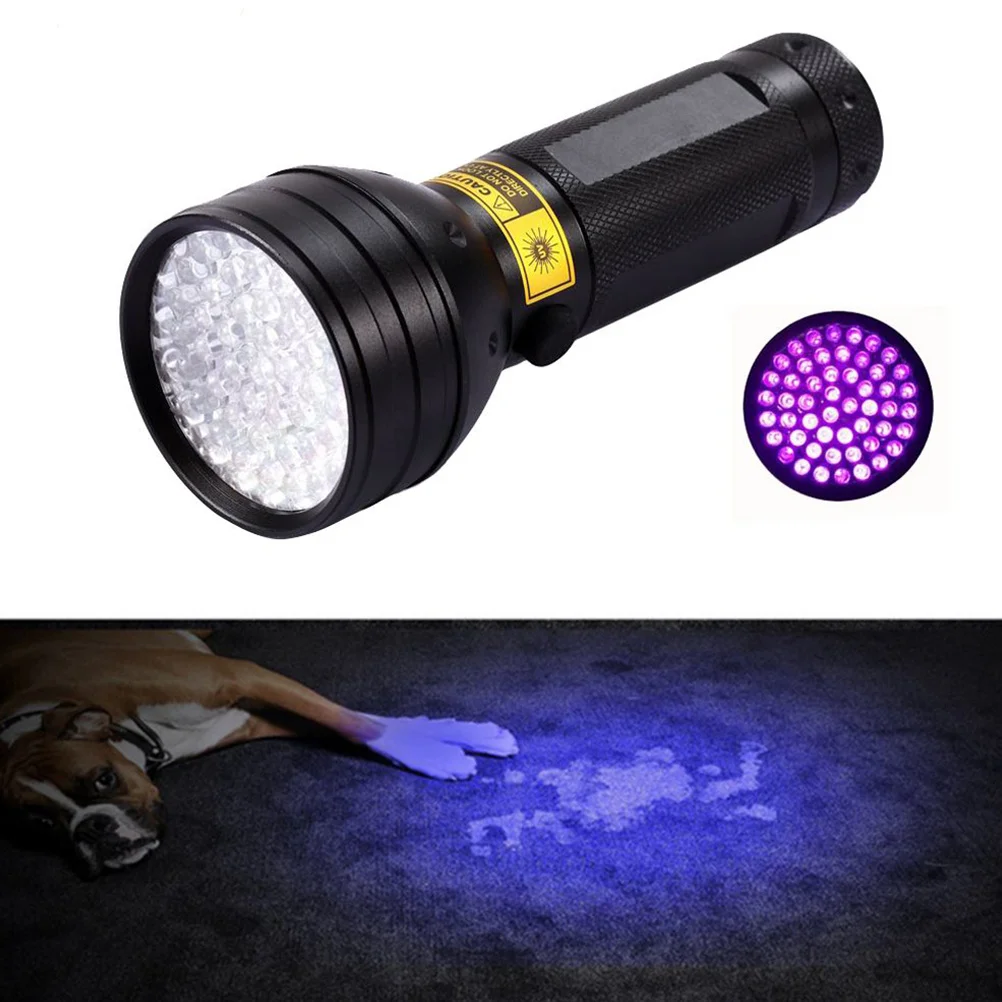 

51 LED Ultraviolet Flashlight 395Nm Black Light for Pet Stain Detection Hvac Repair Postal Inspection Custom Forensics Portable