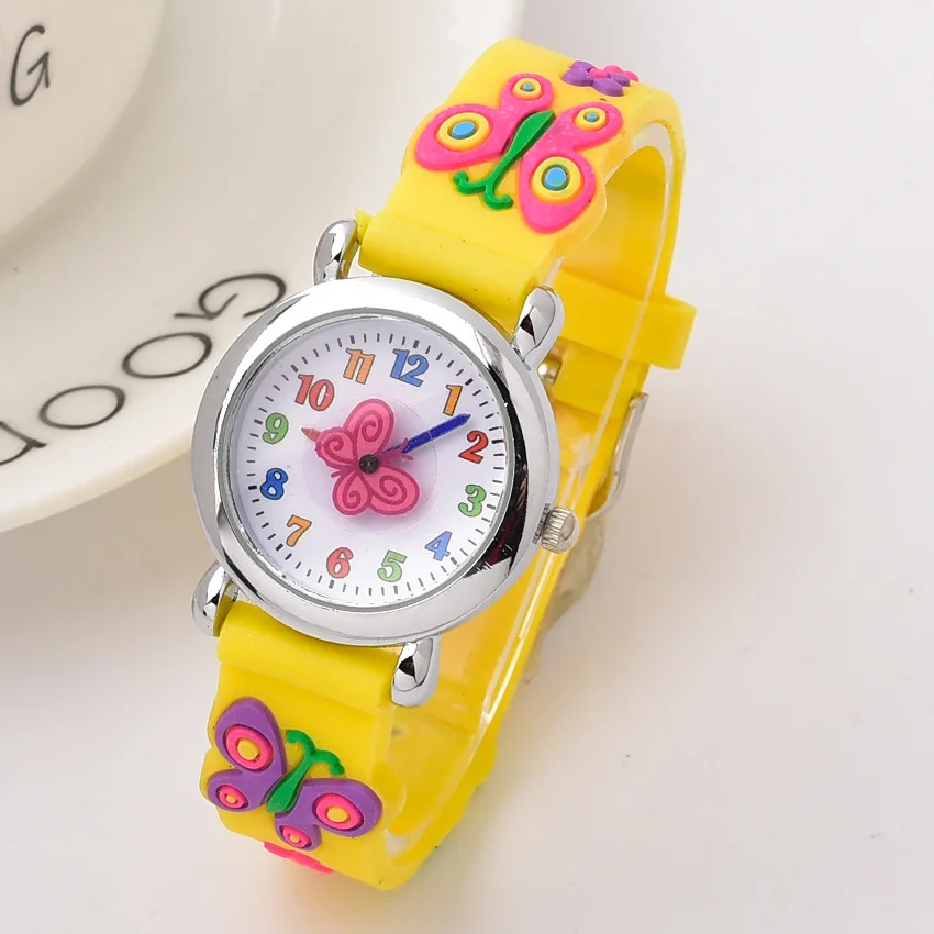 Colourful Kids Boy and Girl Students Relojs Silicone Soft Bands Jelly Candy Leisure Birthday Party Gifts Quartz Wrist Wristwatch