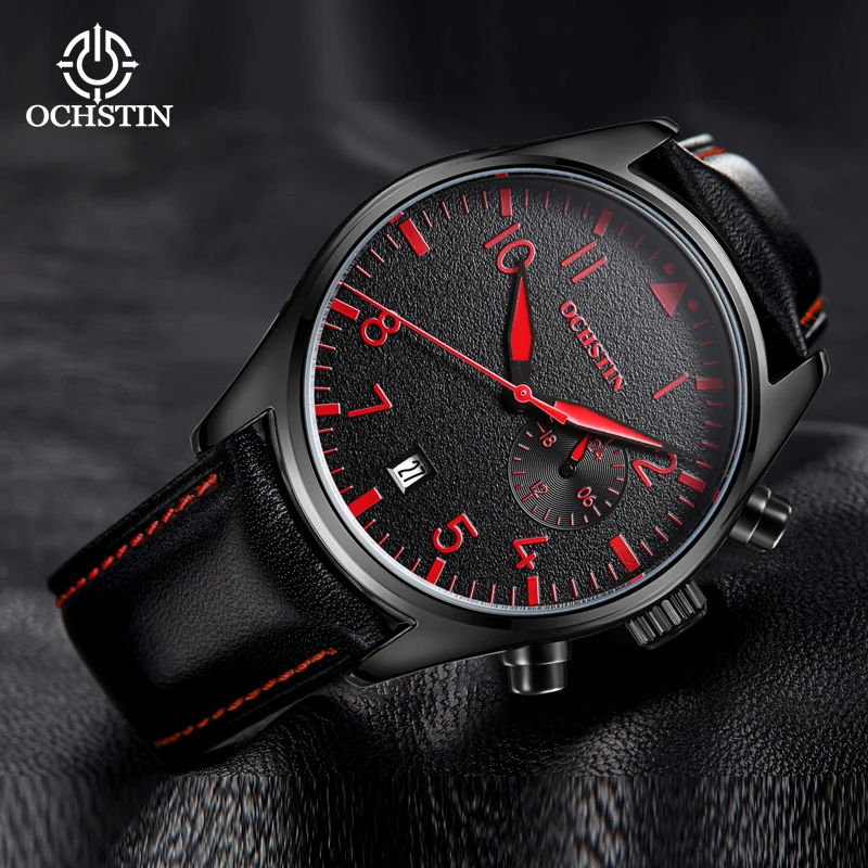 Ochstinprominente celebrity fashion trend fully automatic multi-functional quartz movement waterproof men luminous quartz watch