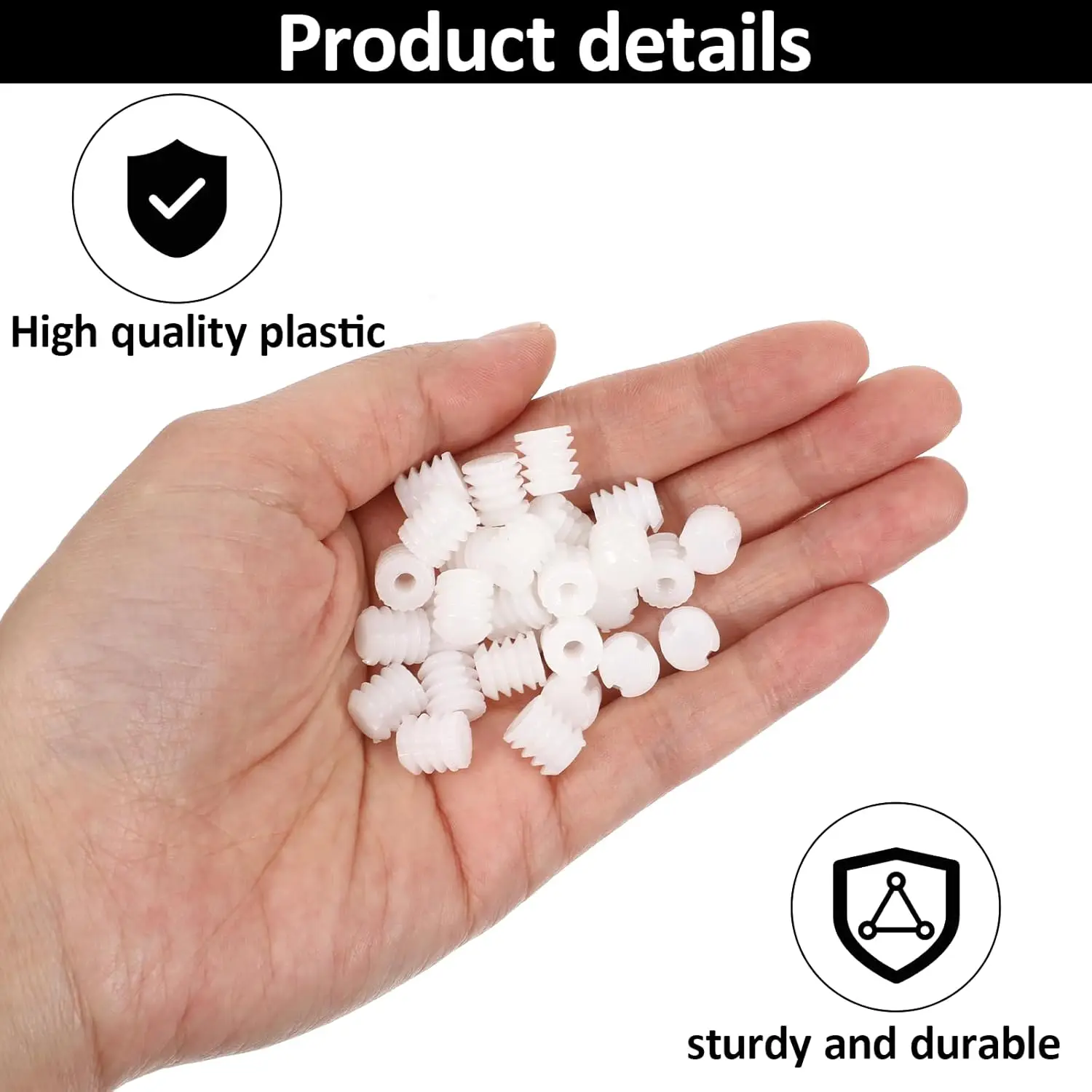 1000Pcs Plastic M4 Knock-in Threaded Nut Inserts For Furniture Cabinet Hinge