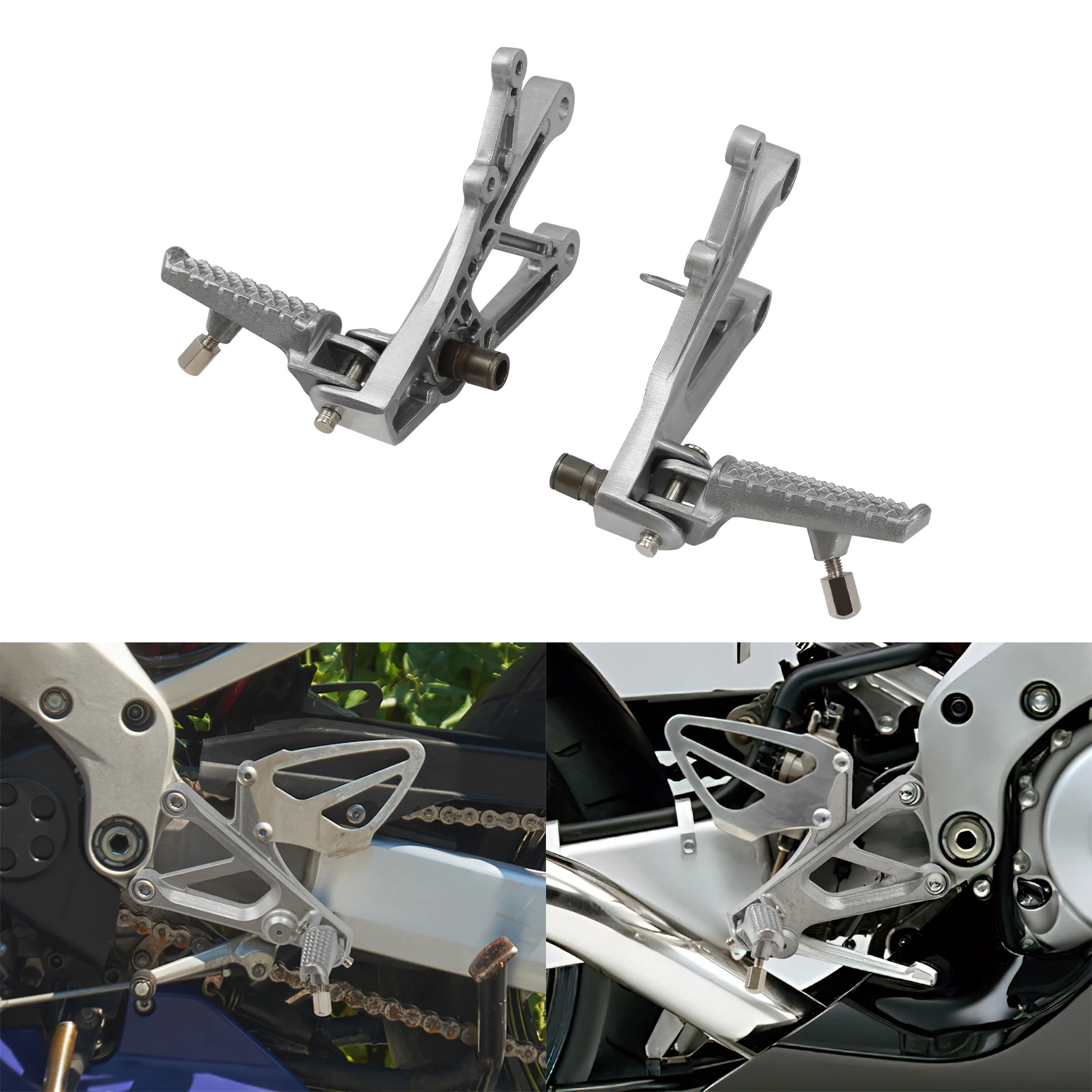 Front Footrest Rider Foot Pegs Bracket For Honda CBR600F4i 2001-2006 CBR600 F4 1999-2000 Motorcycle Accessories