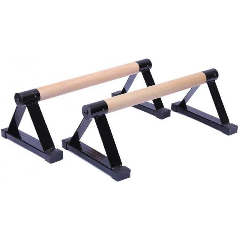 Soportes de flexiones de madera para entrenamiento, 1 par, soporte para presionar, ejercicio de gimnasio, barras de realce resistentes antideslizantes, equipo de Fitness portátil