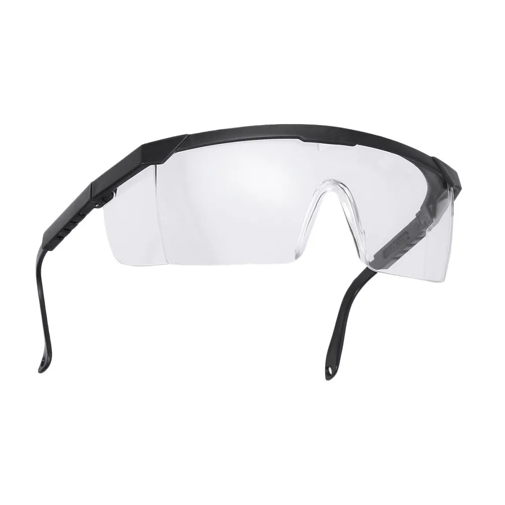 

10Pcs Black Frame Protective Eyewear Droplet Proof Safety Glasses for Riding Cycling Outdoor Protective Eye Glasses