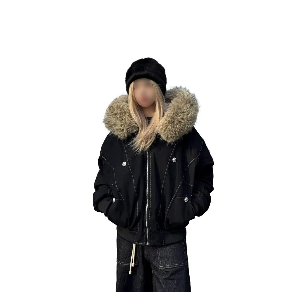 Short Cotton Jacket for Women with Fleece Lining Hood and Faux Collar Designed for Summer Cycling Beach and Travel