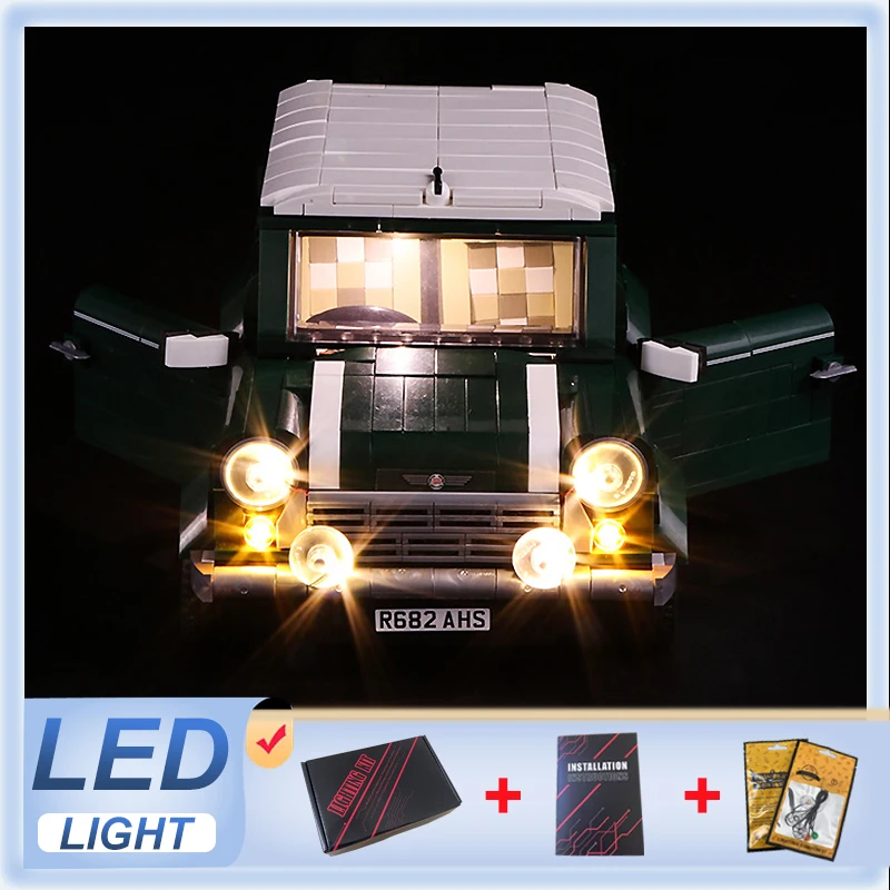 DIY LED Light Kit For LEGO 10242 MINI Cooper MK VII  (Only LED Light,Without Blocks Model)