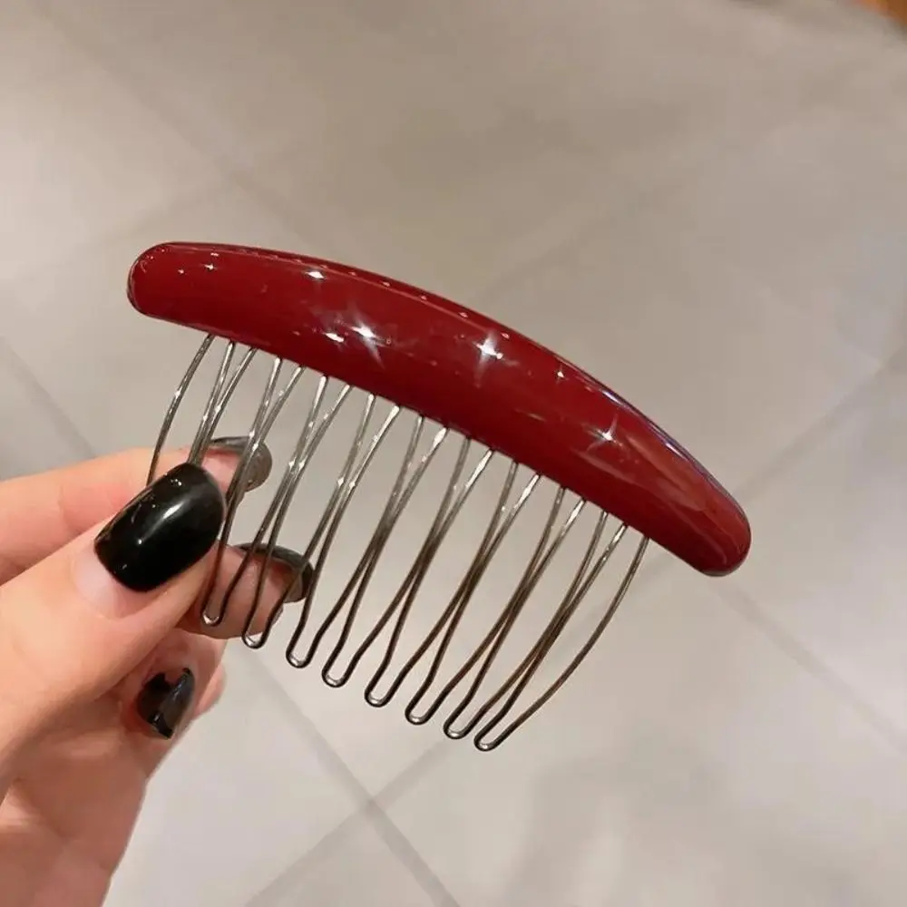 Hair Comb Hair Comb Hairpin Side Clip Candy Color Hair Clip Hair Comb Clip Barrettes Styling Tools Broken Hair Clip Children
