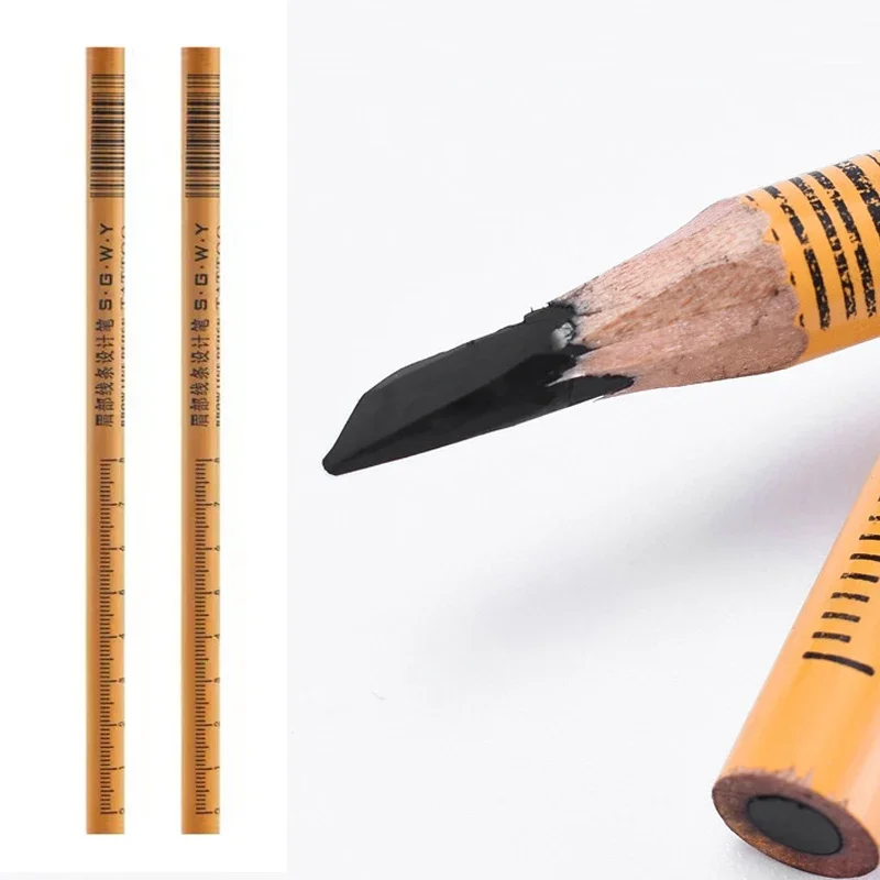 Tattoo Eyebrow Pencil Long Lasting Black Eyebrow Pencil Shadows Cosmetics Tint Waterproof Wooden Pen Eyebrow Makeup Tools 2pcs