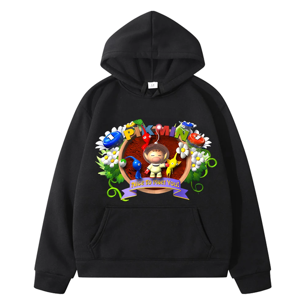 

Autumn anime hoodie Pikmin game graph Print hoodies Fleece sweatshirt boy clothe Jacket pullover y2k sudadera kids clothes gir