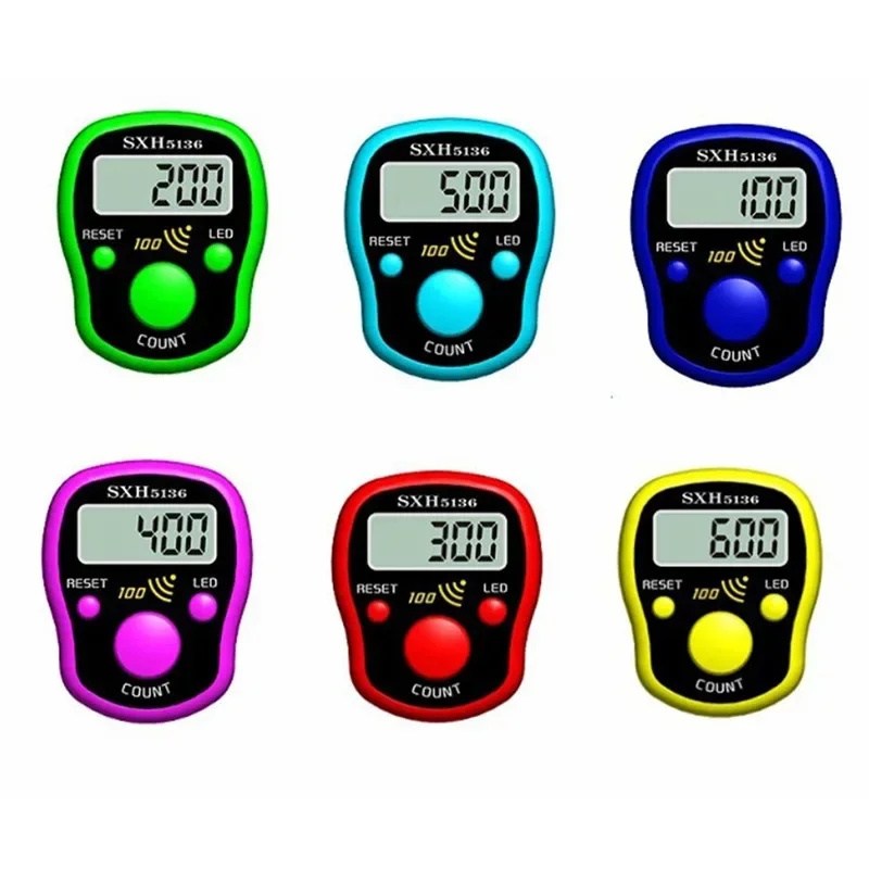 

Electronic Digital Tally Counter, LCD Finger Ring Counter, Row Finger Counter for Sewing Knitting Weave Tool, Mini Stitch Marker