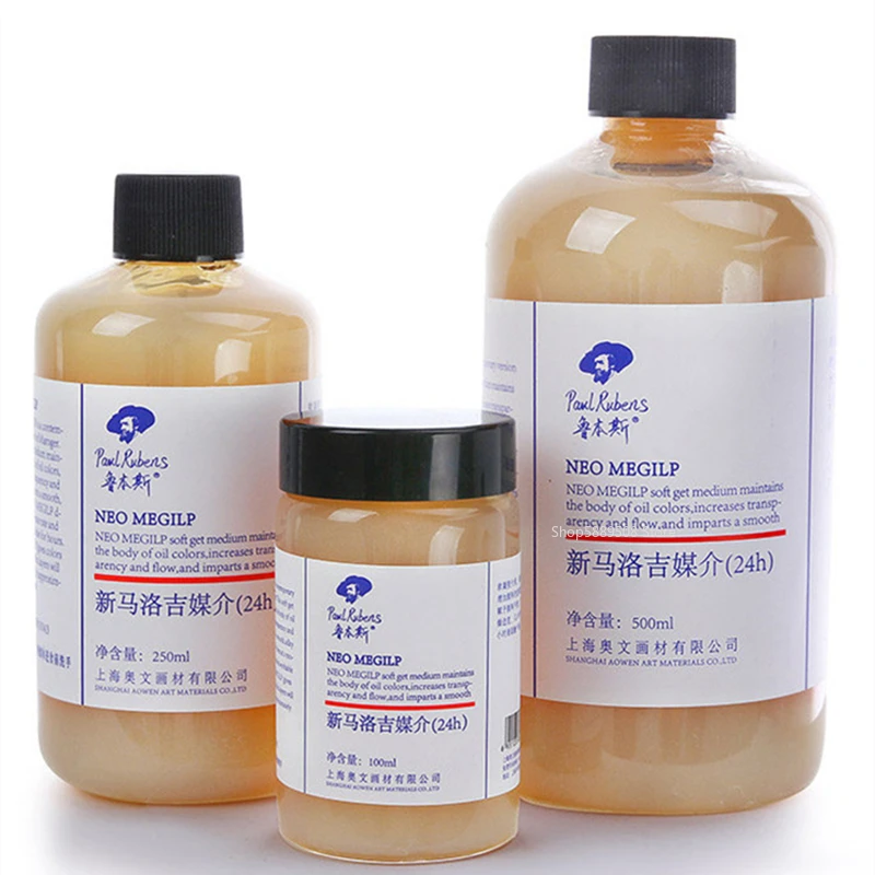 500ml Paul Rubens NEO MEGILP Oil Painting Alkyd Resin Mediator Drier Oil Painting Media Overcoat Solvent Glazing Toning Oil