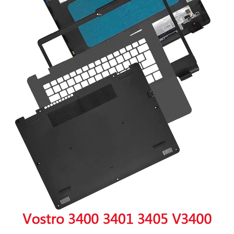 

Новинка для Vostro 3400 3401 3405 V3400, задняя крышка ЖК-дисплея, передняя панель, упор для рук, верхняя часть, нижняя нижняя часть корпуса 14,4 дюйма, черный