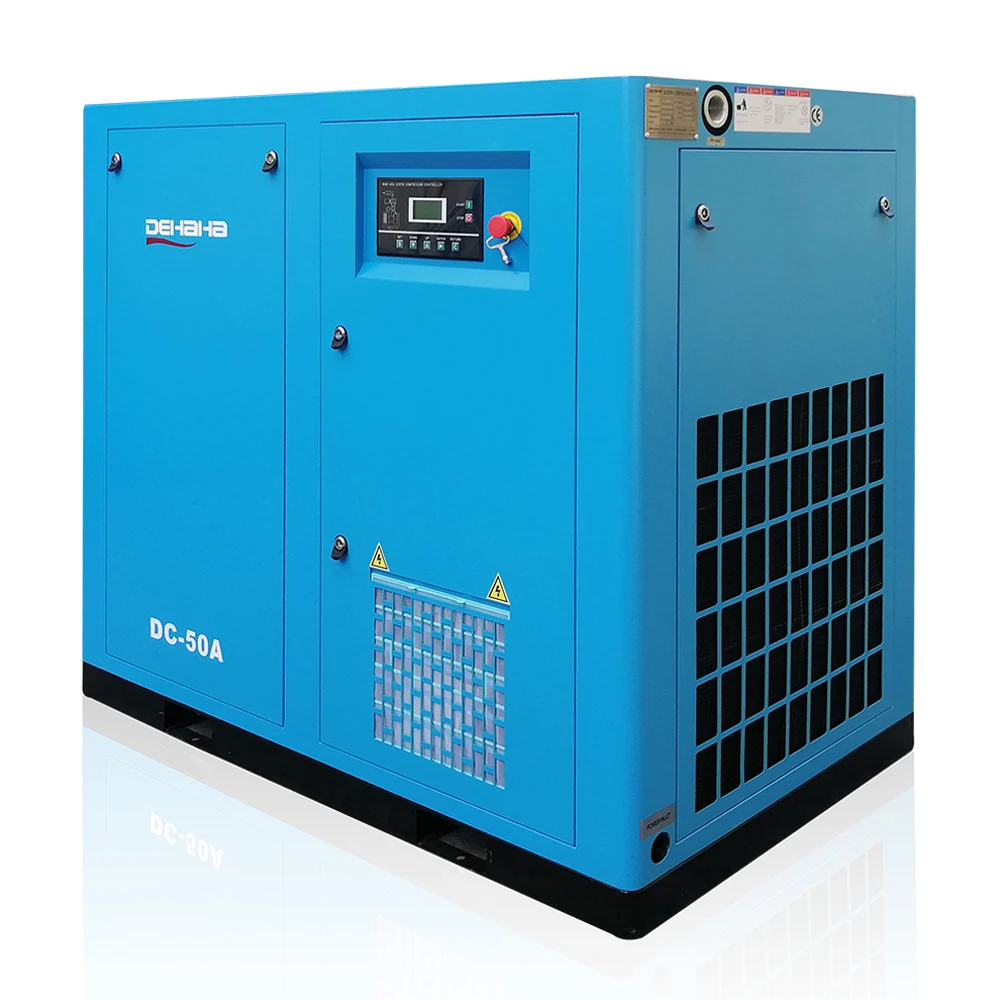DHH Direct Driven Screw Air Compressor Factory Supply DC-50A 50hp 37kw Air Cooling 8 Bar General Industrial Equipment