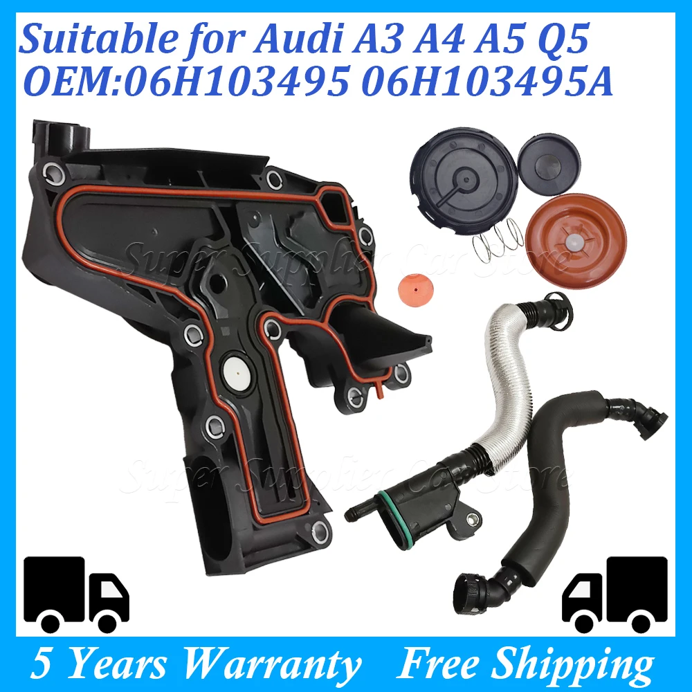 Separator oleju, zawór PCV do VW Golf Jetta 1.8 2.0 TSI, AUDI TT A4 Q5, numer części 06H 103 495 B, 06H103495, 06H103495A