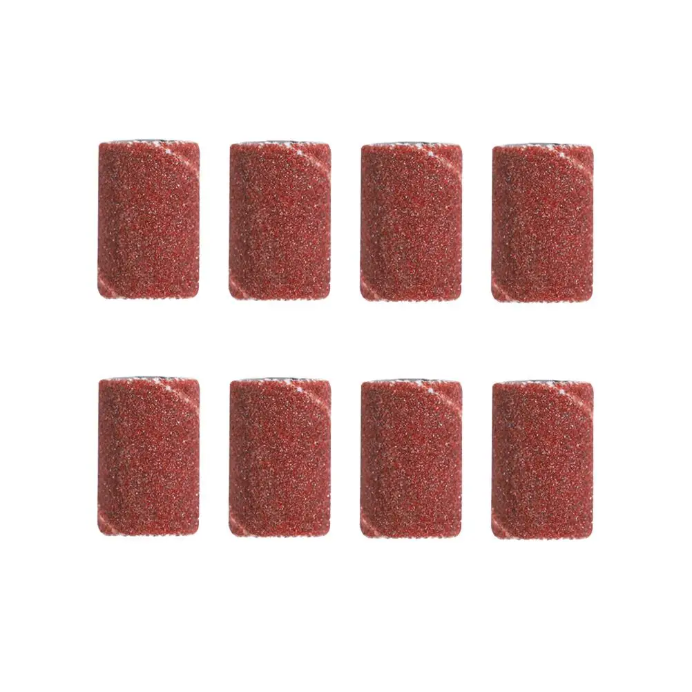 Lucidatore per testa di molatura con anello di levigatura da 100 pezzi per unghie artificiali naturali Accessori per trapano per unghie