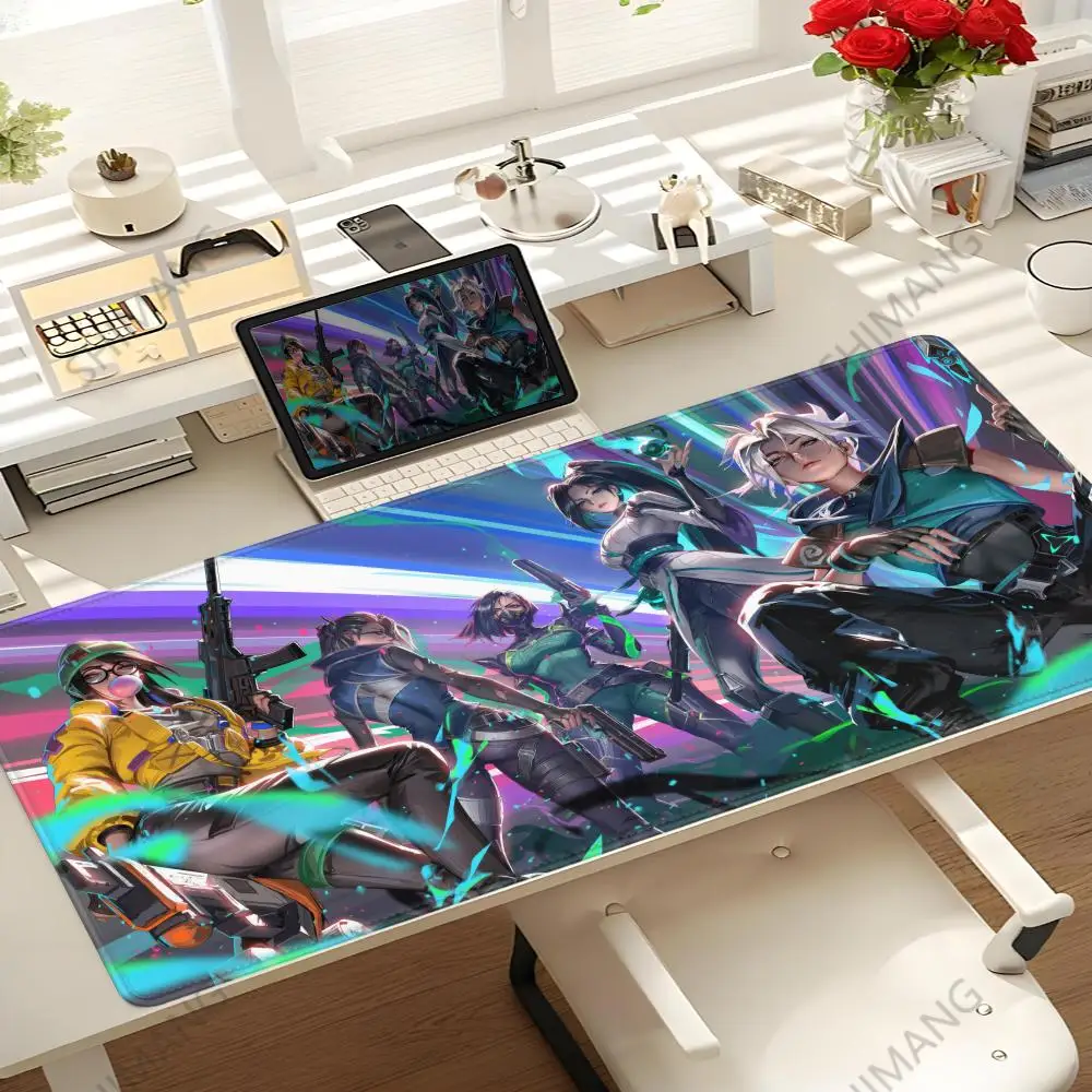 

Hot Game Valorant Jett Mouse Pad XXL Gaming Accessories Office Gamer Keyboard Desk Mat Non-Slip Laptop Large rubber Mouse pad
