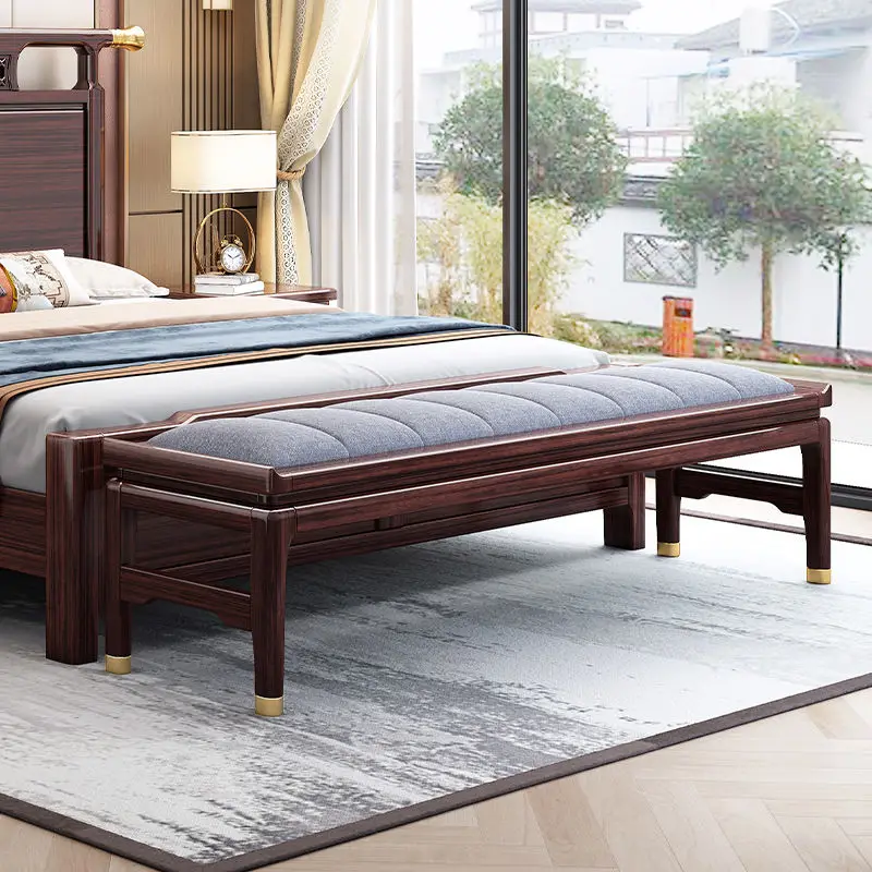 

Wooden Vintage Foot Stool Big Size Aesthetic Minimalist Chinese Style Ergonomic Designer Step Stool Muebles Room Decorations