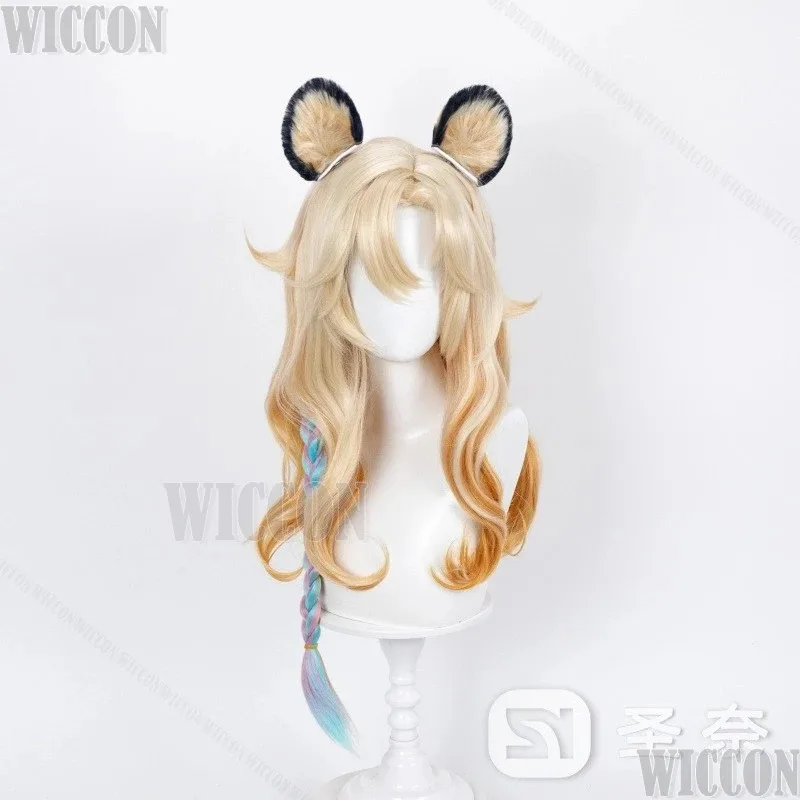 

Xilonen Game Genshin Impact Косплей Горячие Женщины Леопардовые Уши Три Цвета Косы Парик Заколка Для Волос Татуировки Наклейка Рождество Индивидуальные