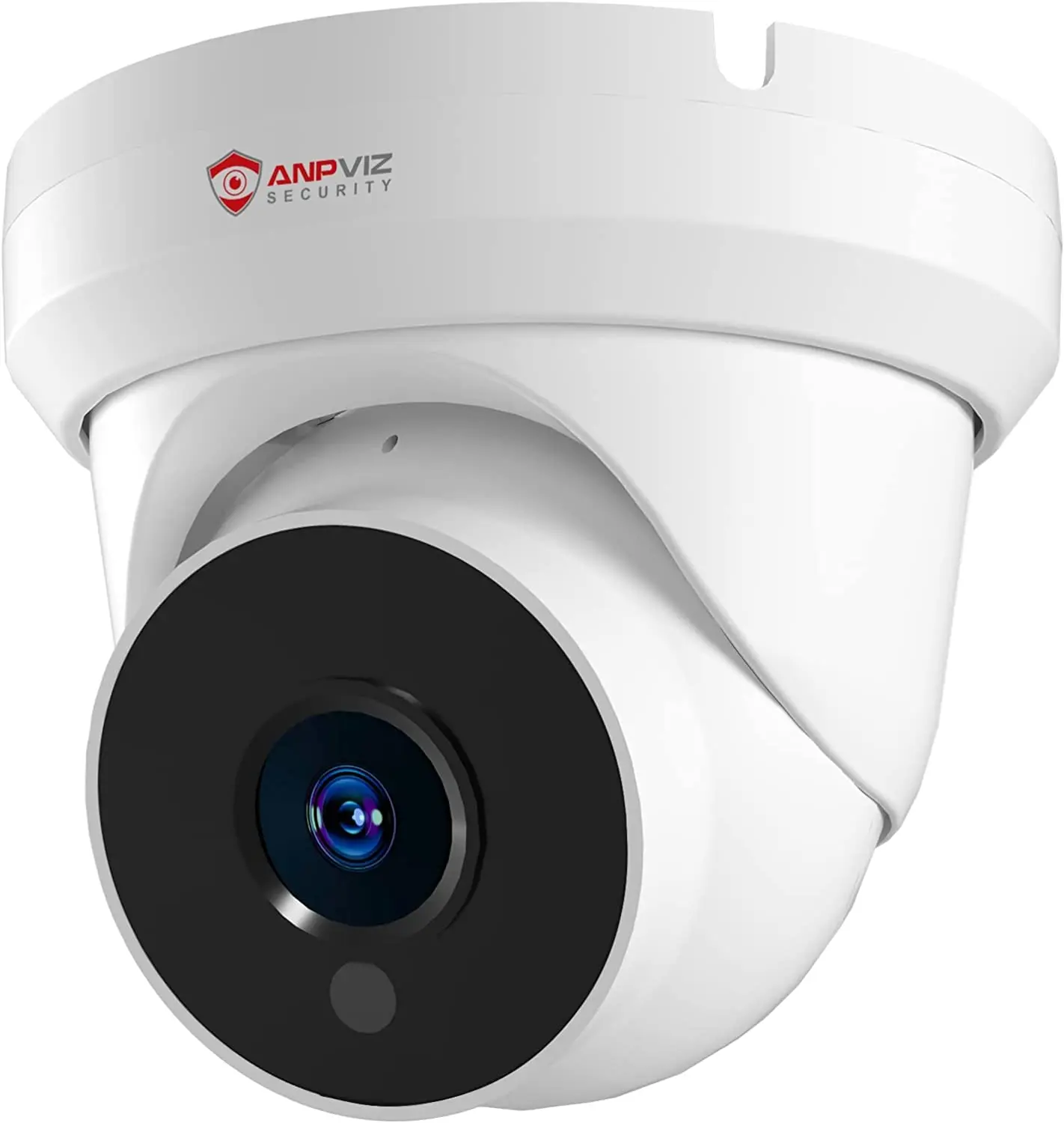 Anpviz 4MP PoE IP Turret Camera with Microphone Security Camera Outdoor Indoor Night Vision 20m Waterproof IP66 108° Wide Angle