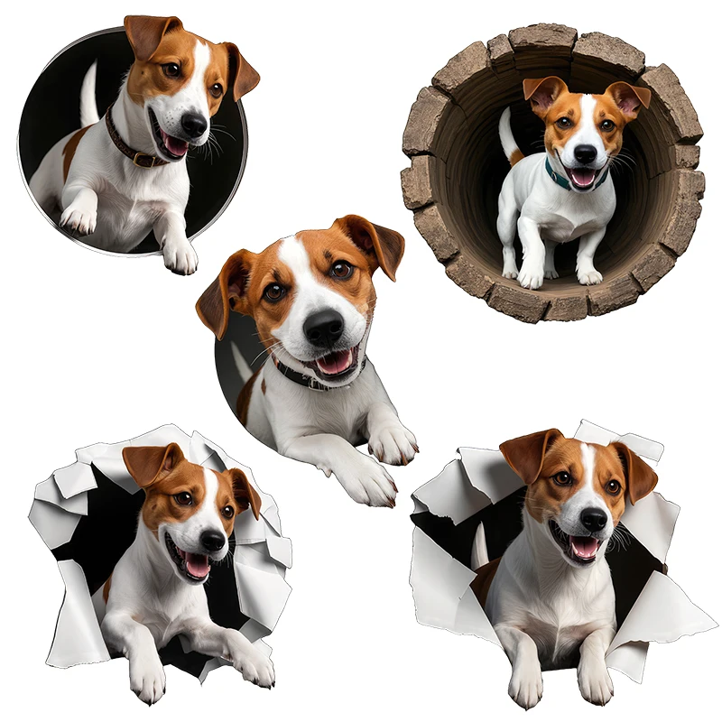 Three Ratels CG202 Jack Russell Dog Animal Stickers for Home Decoration Pet supplies decoration decals Car stickers