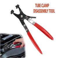 1 pcs Car Tube Clamp Hose Clamp Pliers Straight Throat Tube Bundle Clamp Removal Tool Straight Smooth Handle Plier