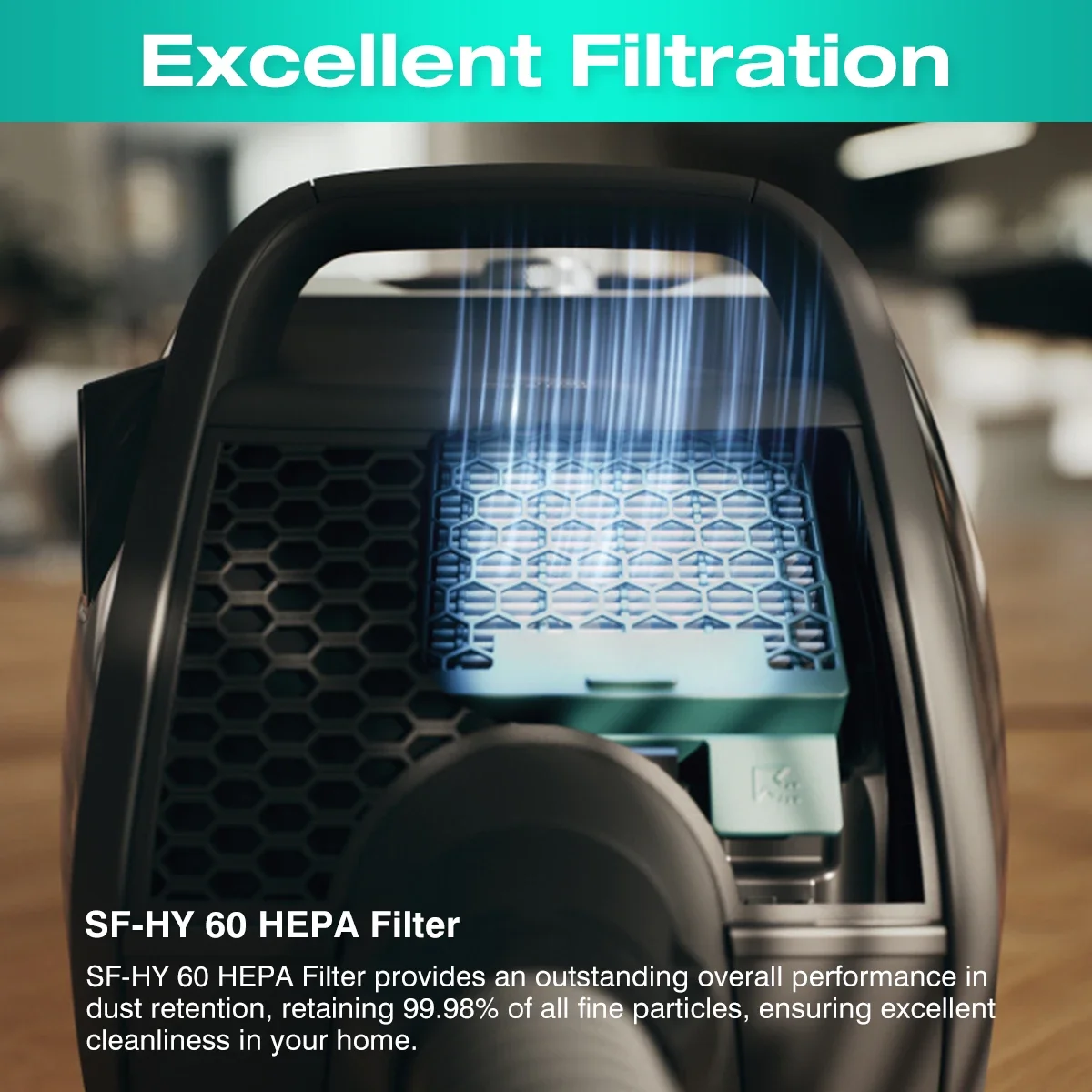 Set Filter - Kompatibel dengan Penyedot Debu Miele Boost CX1 - Filter Pengganti SF-HY 60 & CX-FSF - Ideal untuk Penderita Alergi