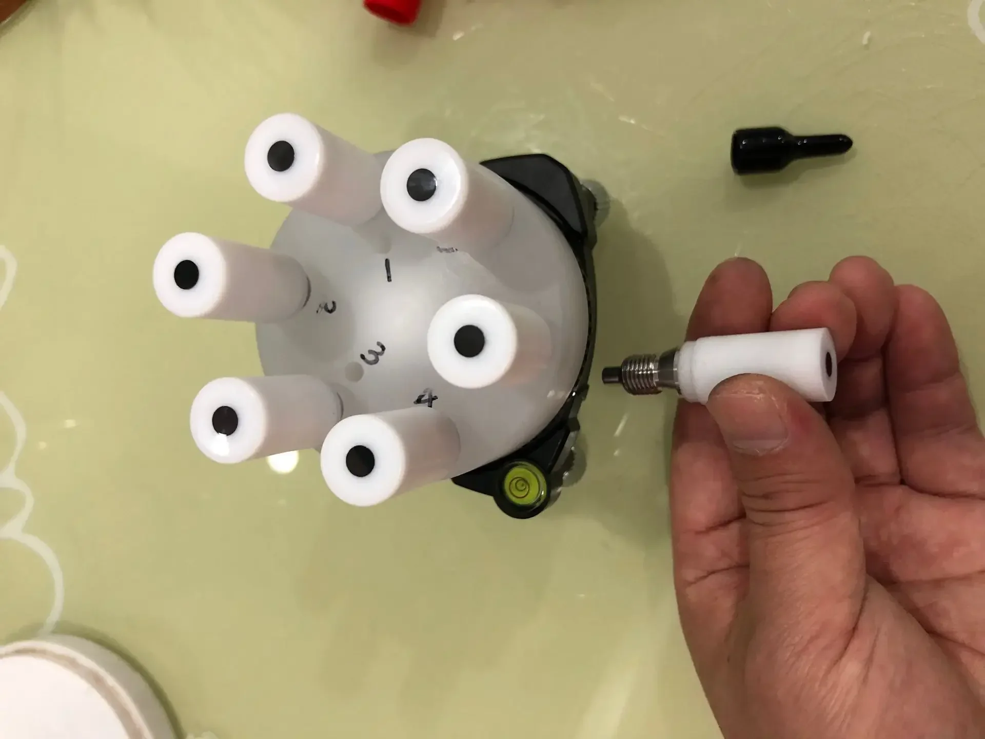 O eletrodo de carbono vítreo de disco giratório de 5 mm RDE pode ser equipado com pinho, ALS japonês e Swiss Wantong