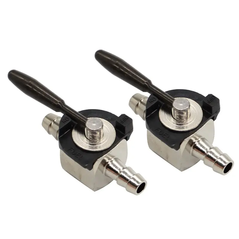 【HAPPY】For Oregon 07-403 Shut-Off Valve Petcock 1/4Inch 2Pcs Heavy Duty Mower Tool In-Line Steel Parts Reliable Replacement
