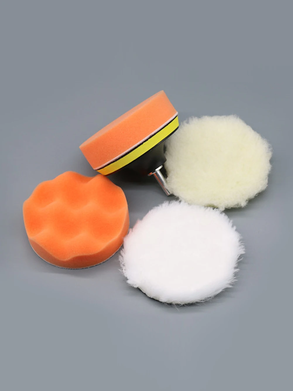 

Car Polishing Pad Sponge Wool Polishing Disc 3"/4" Waxing Sponge Car Styling Polishing Disc with Backplate Drill Adapter 6PCS