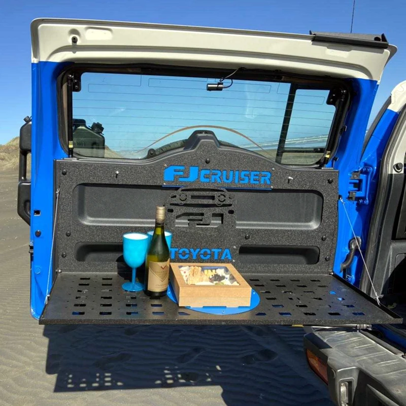 Trunk Storage Table For Toyota FJ Cruiser Rear Door Table FJ Cruiser Trunk Storage Rack Storage Shelf Modification