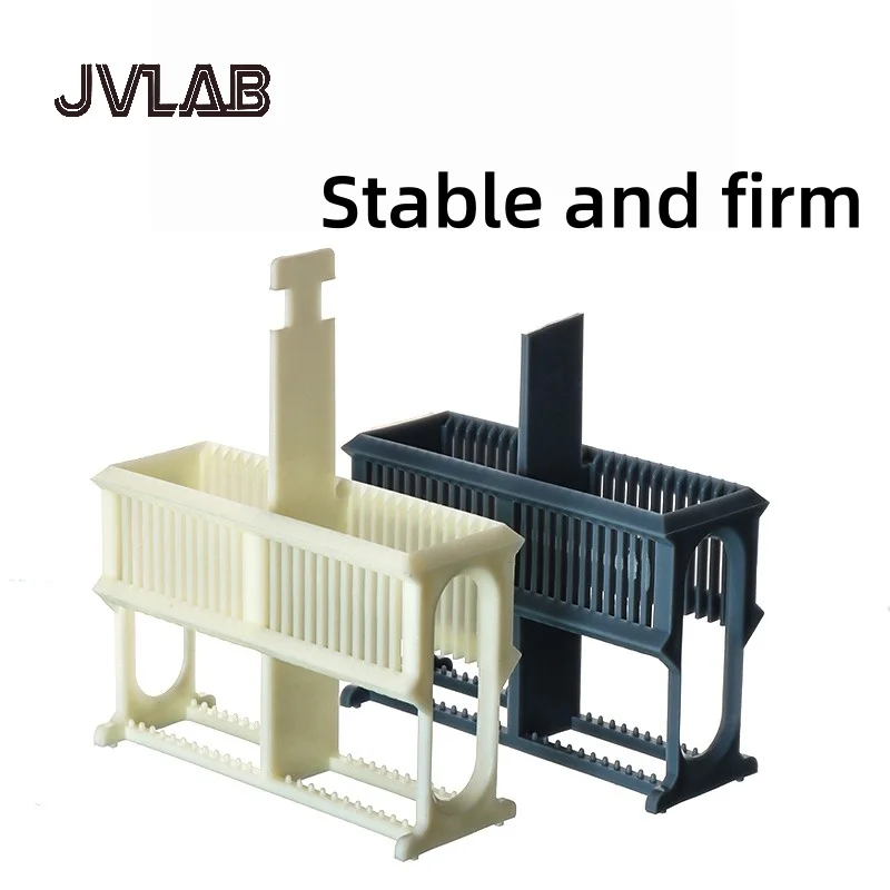 أسطوانة تلطيخ الشريحة الزجاجية البلاستيكية PP طقم إصلاح مضاد للجيل رف تلطيخ أسود أبيض رمادي أزرق مجموعة مختبر JVLAB