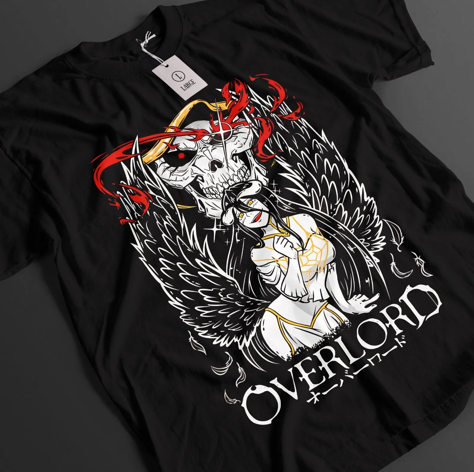 Overlord Shirt Ainz Tshirt Albedo T-Shirt Shalltear Top Demiurge Sebas Anime Tee