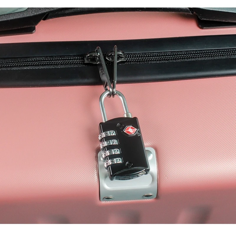 TSA Customs Lock Password Padlock Combination Lock Multi Purpose Four Digit for Travel Luggage Storage Cabinet