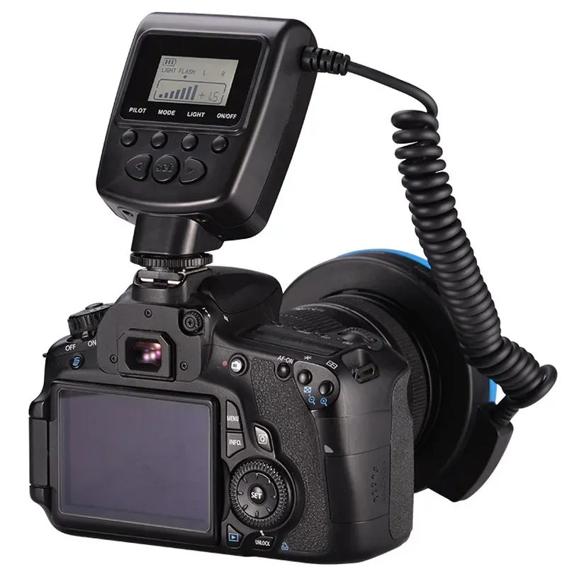 RF-550D Ring Flash Light LED Macro Fill Light for Camera Lens Photography Studio Portrait Close-up Shooting Accessories