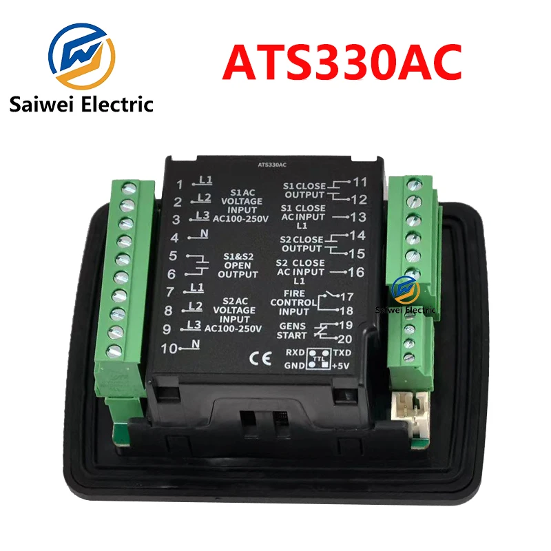 Imagem -02 - Transferência Automática Switch Módulo de Controle com Porta Usb Mebay Ats Controlador Dual Power Gerador Peças Ats330ac Ats320ac