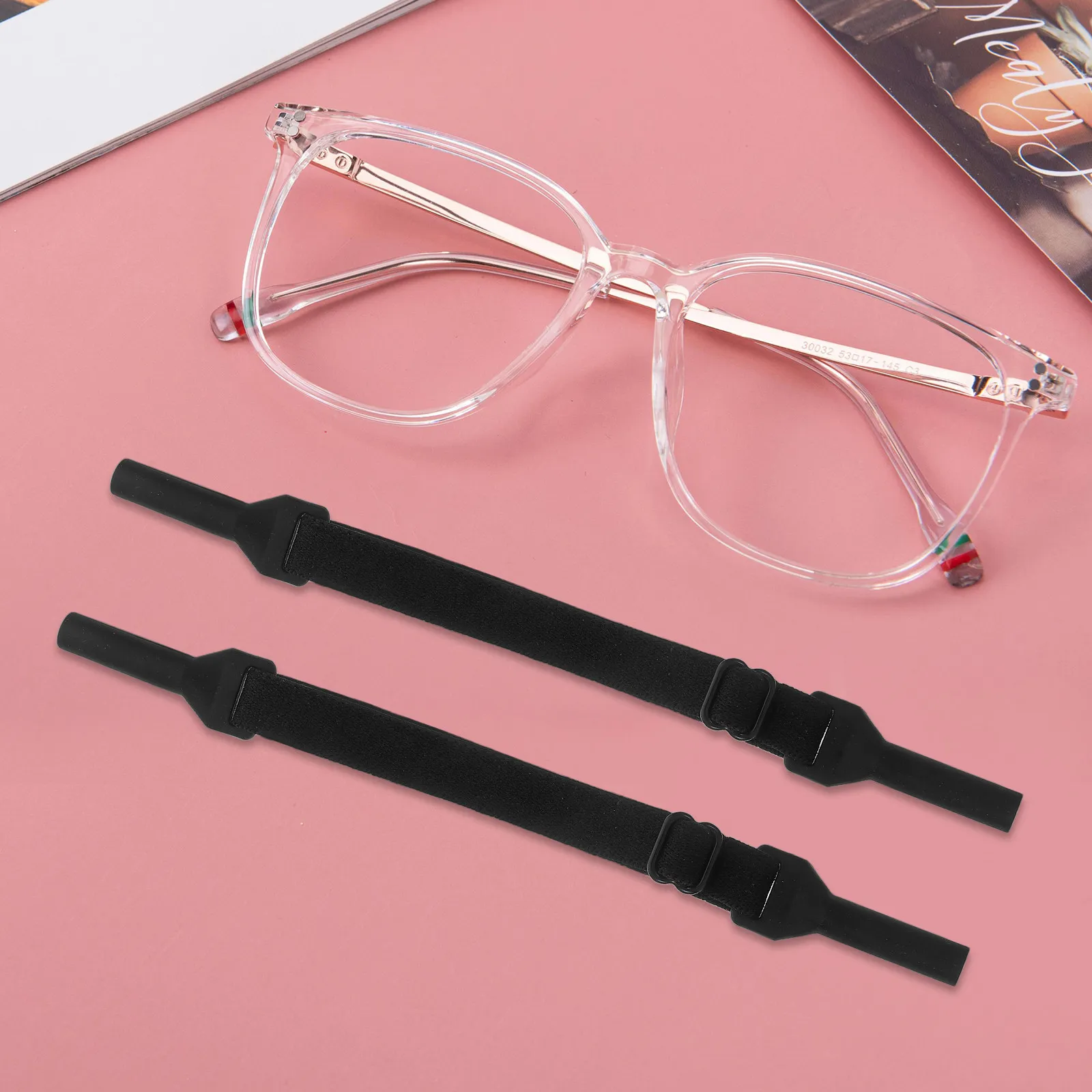 

6Pcs Comfortable Adjustable Eyeglasses Strap Elastic Anti Slip Glasses Holder for Sports Outdoor Fitness Cycling Running