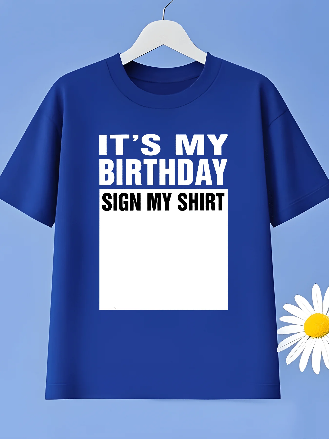 Children's T-shirt with Fun Design, Fun Birthday Print T-shirt Suitable for Indoor and Outdoor Leisure Play, Summer Trend Style