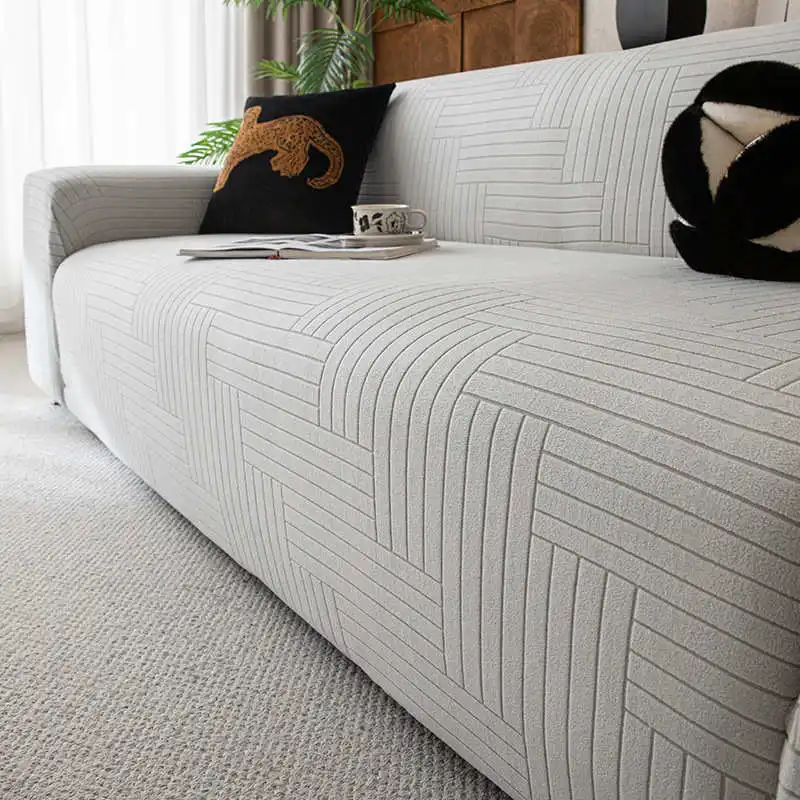 

Эластичный чехол для дивана, однотонный, мягкий, нескользящий, пылезащитный, для защиты мебели в гостиной, для домашнего декора