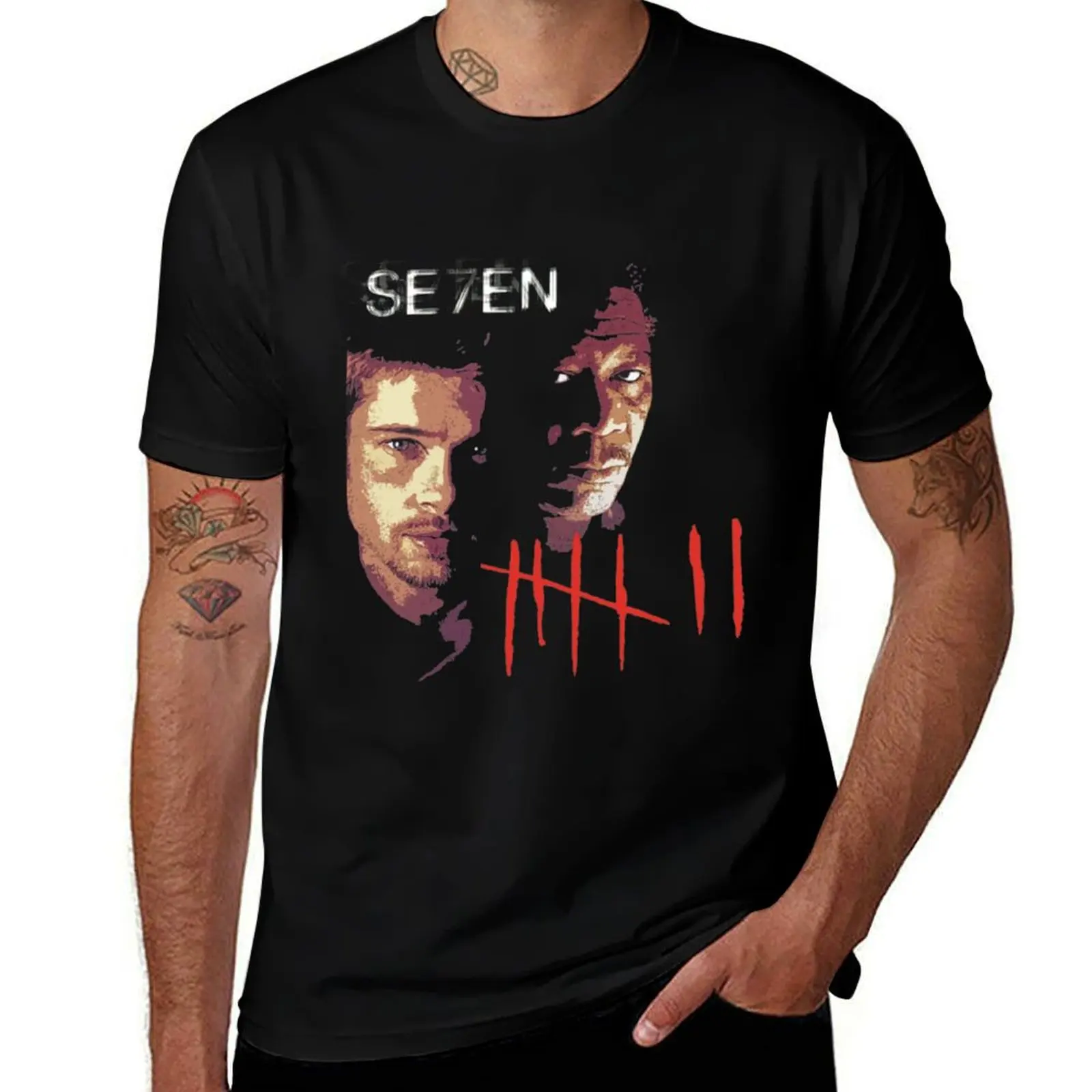 

Seven or Se7en T-Shirt man t shirt heavy cotton t shirts with prints T-Shirt